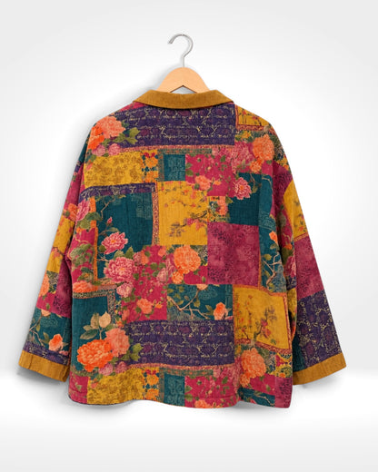 Jewel Garden Cord Collar Jacket (Bella Blue)