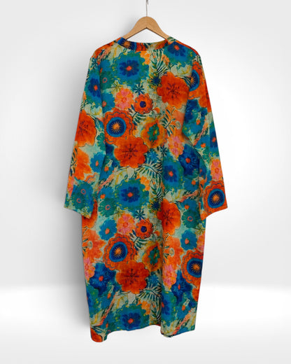 Coastal Bloom Pocket Dress (Bella Blue)