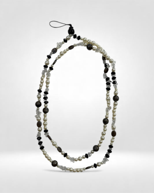 Midnight Elegance Beaded Necklace