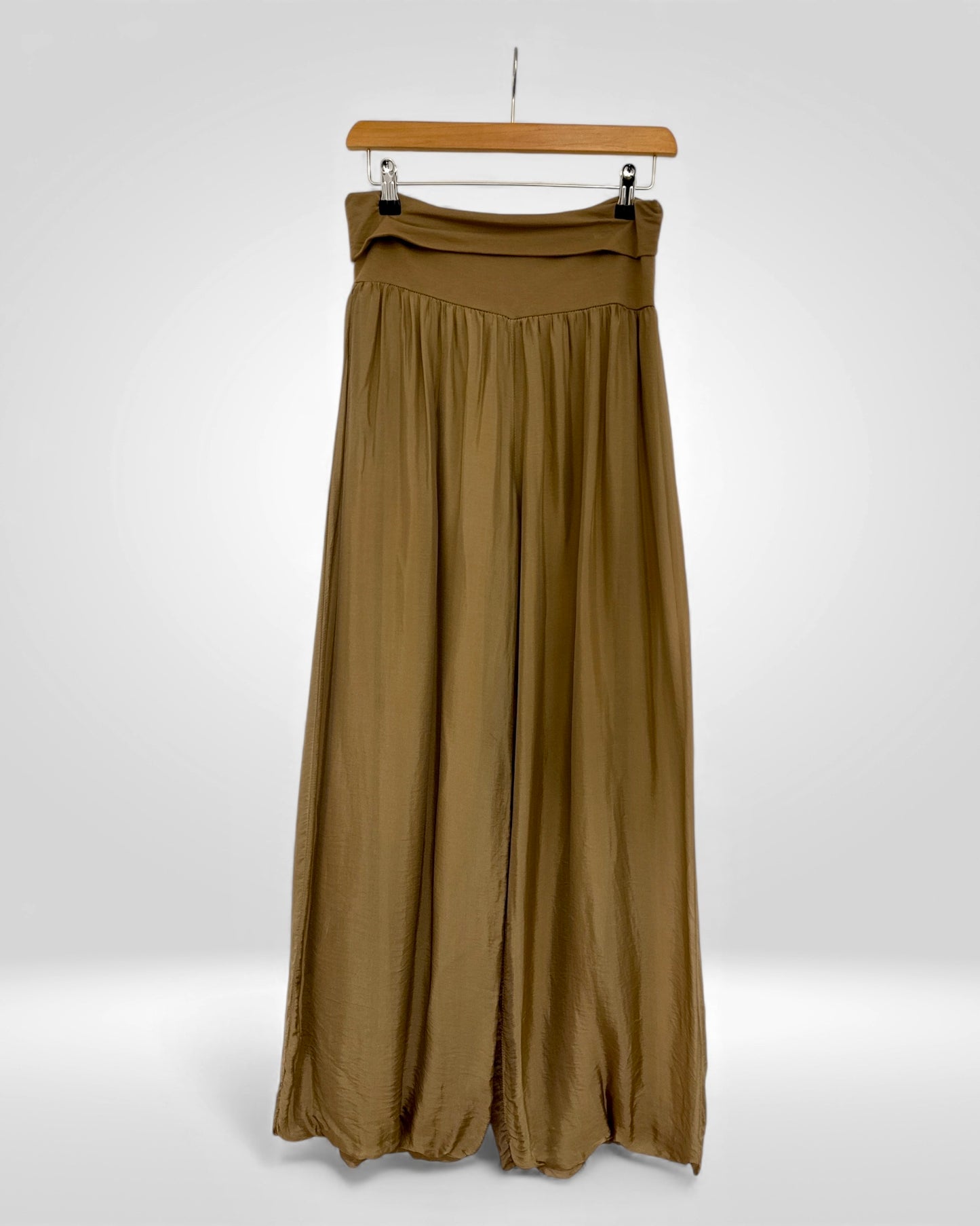 Silk Wide-Leg Trouser