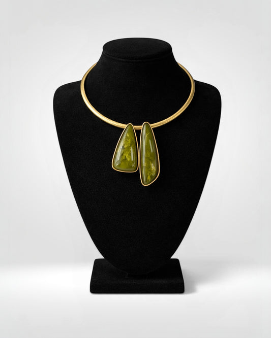 Olive Aura Statement Choker