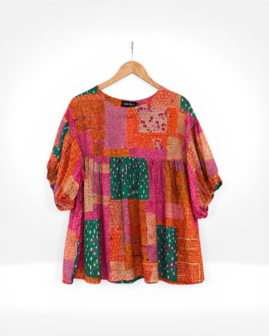 Patchwork Swing Top (Bella Blue)