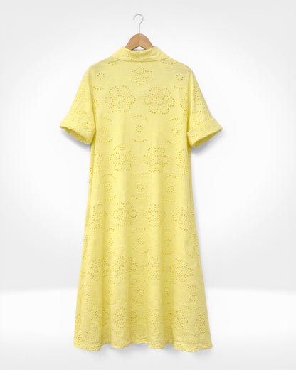 Hemdblusenkleid aus Broderie Anglaise