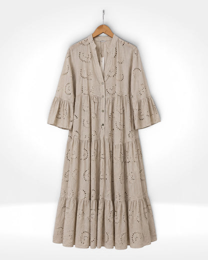 The Positano Broderie Maxi Dress