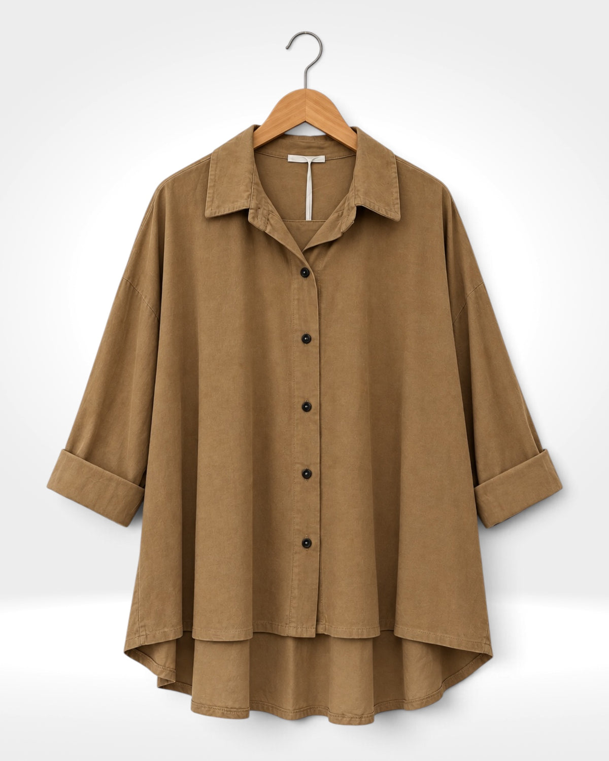 Sienna Fine Needlecord High-Low Shirt