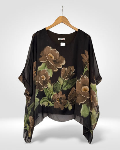 Botanical Silk Blouse