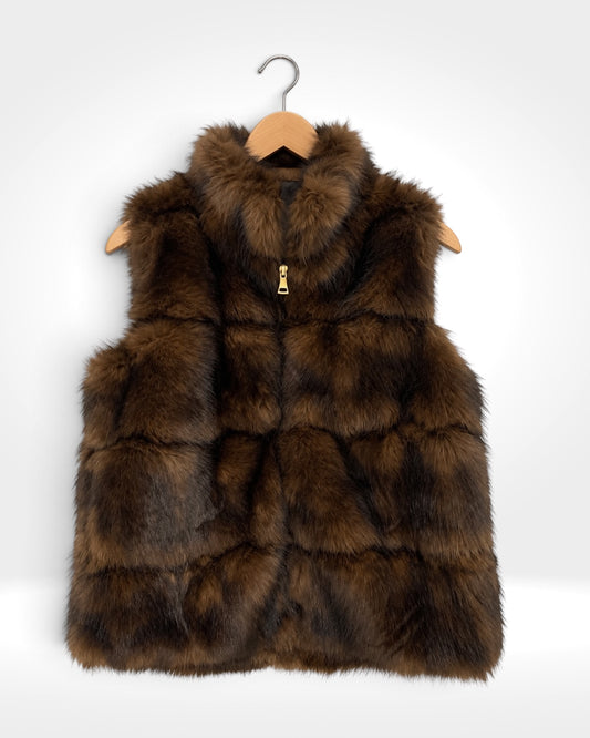 Luxe Faux Fur Panelled Gilet