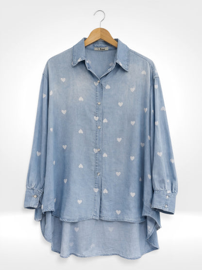 Chemisier imprimé chambray Sweetheart