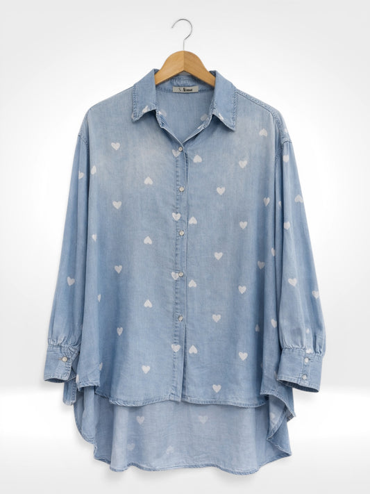 Chemisier imprimé chambray Sweetheart