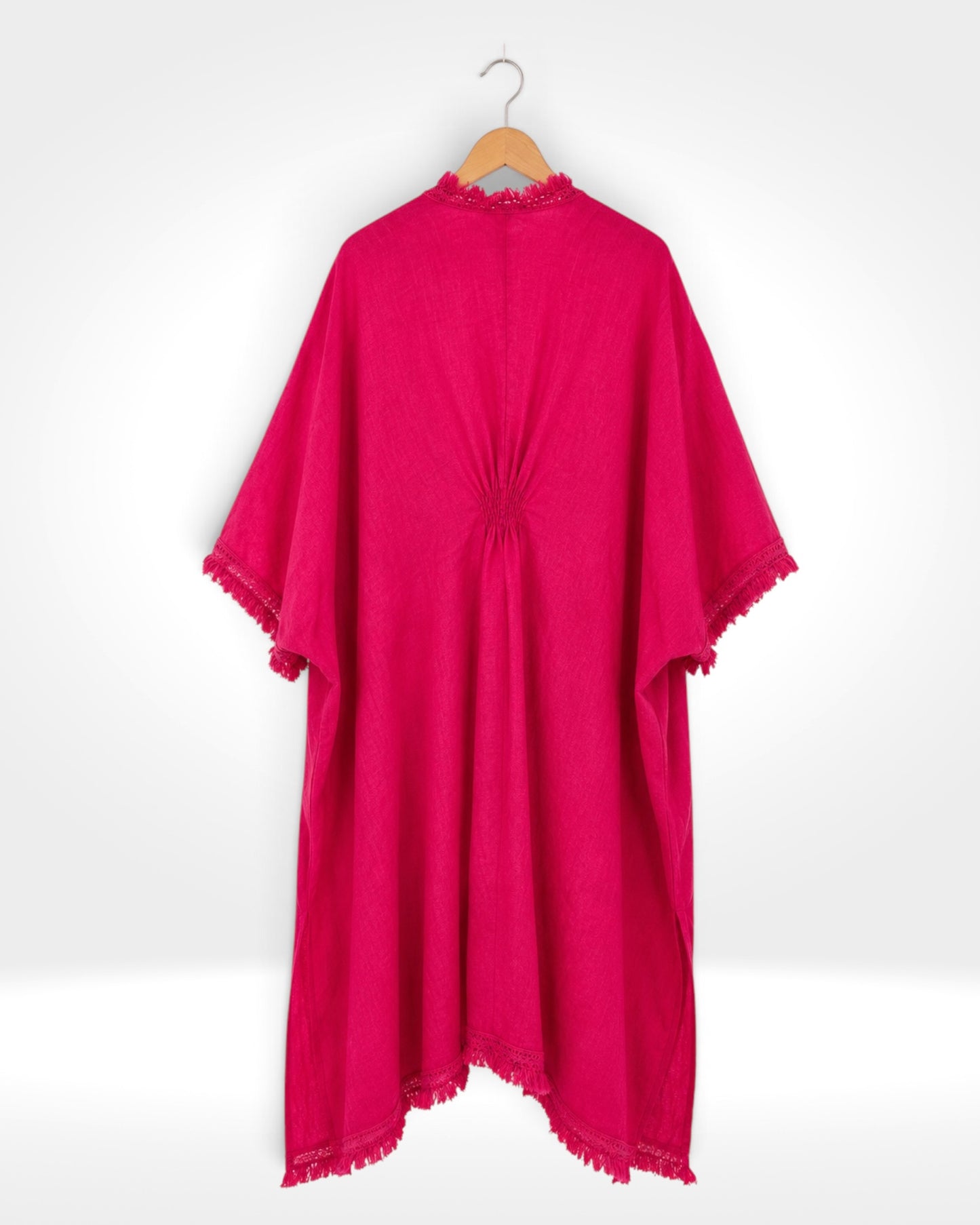 Italian Linen Open-Front Kaftan