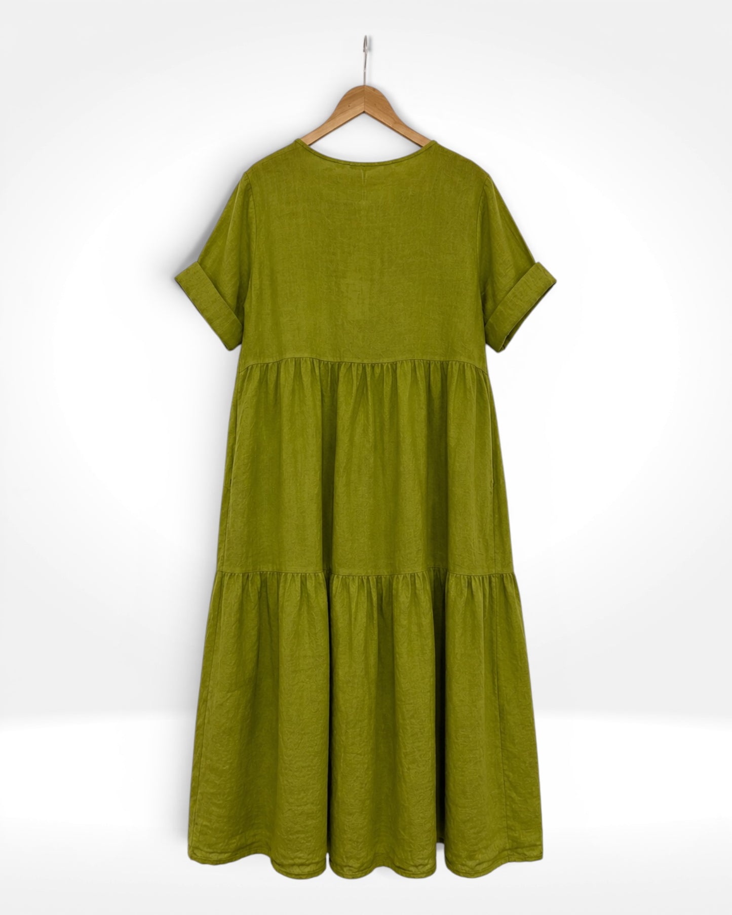 Luna Linen Tiered Maxi Dress