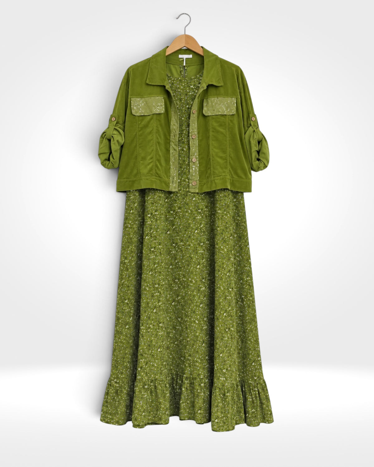 The Florence Cord Dress & Jacket Set