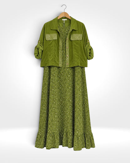 The Florence Cord Dress & Jacket Set