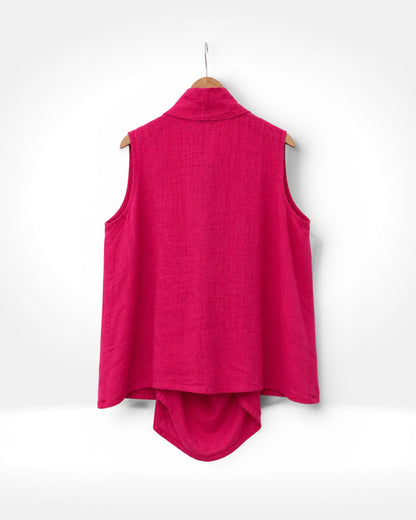 Linen Drape Top