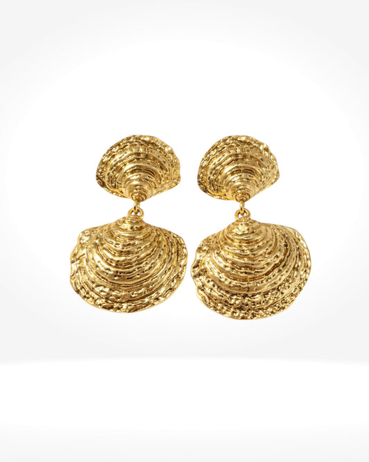 Gold Shell Earrings
