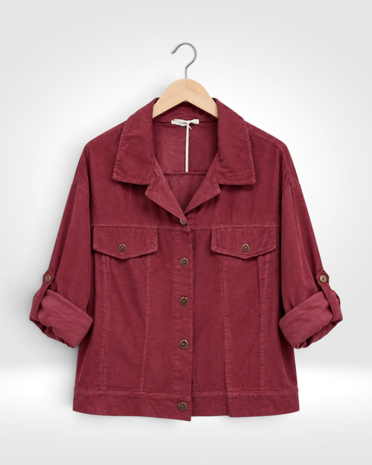 Italian Fine Cord Lightweight Shirt Jacket