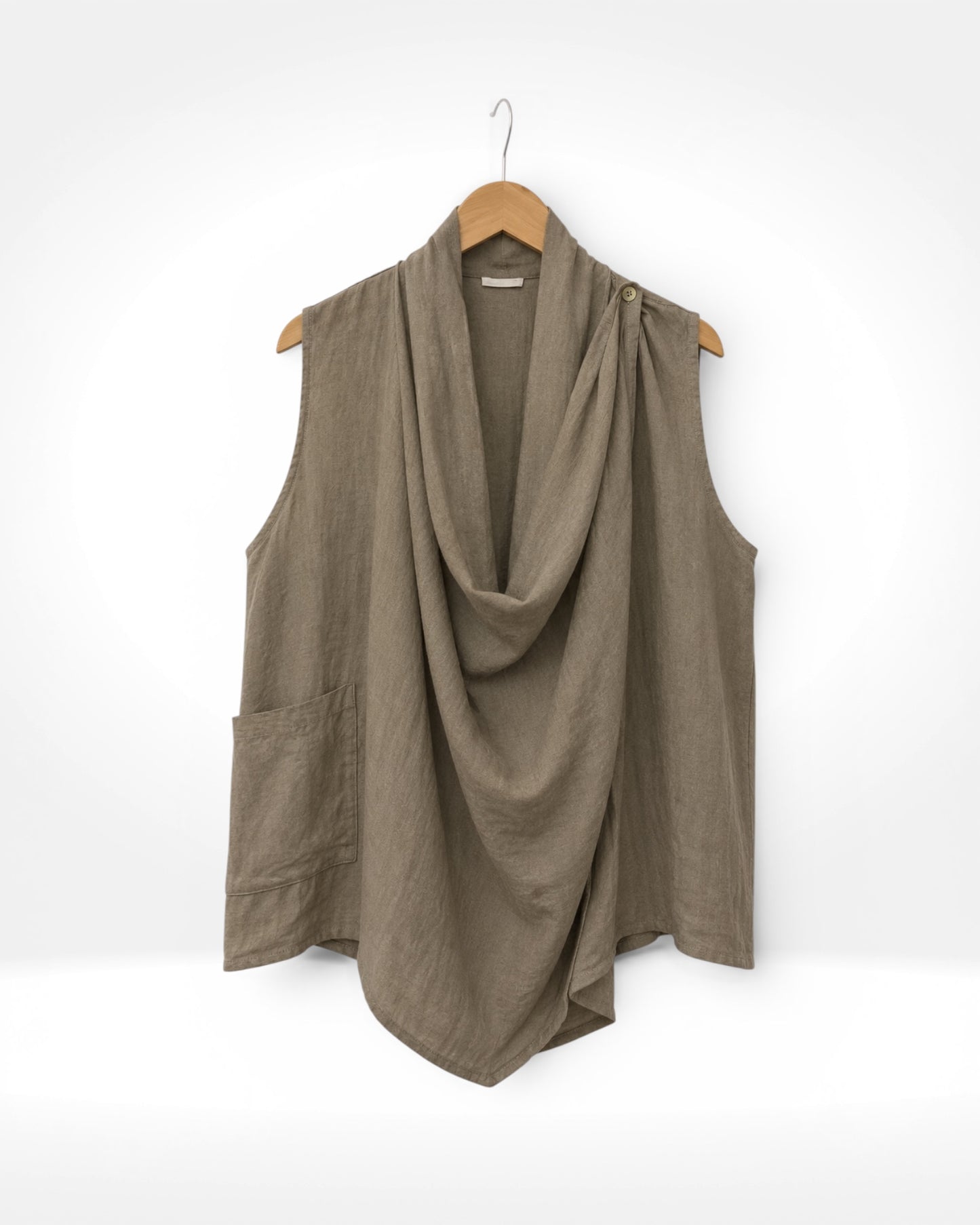 Linen Drape Top