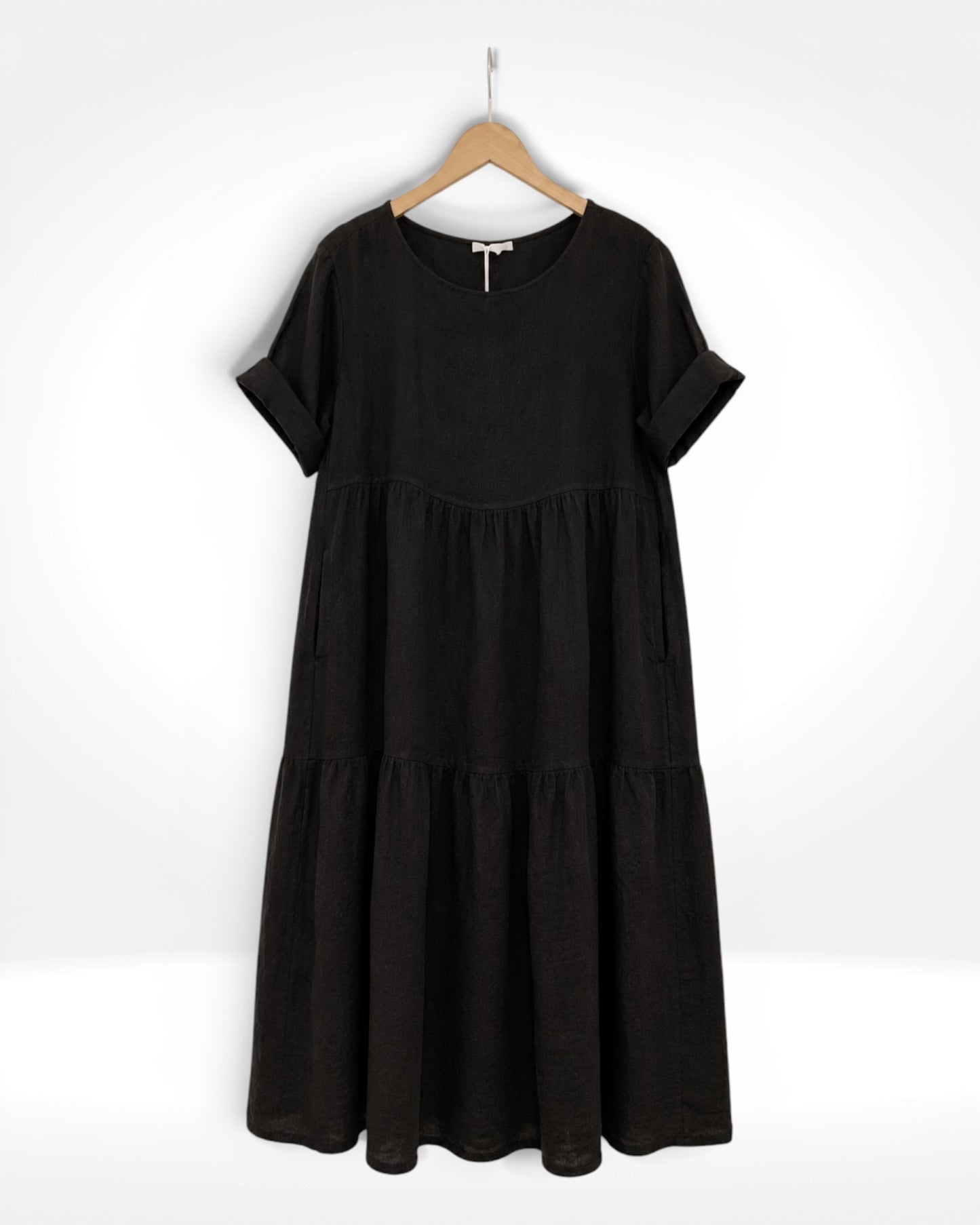 Luna Linen Tiered Maxi Dress