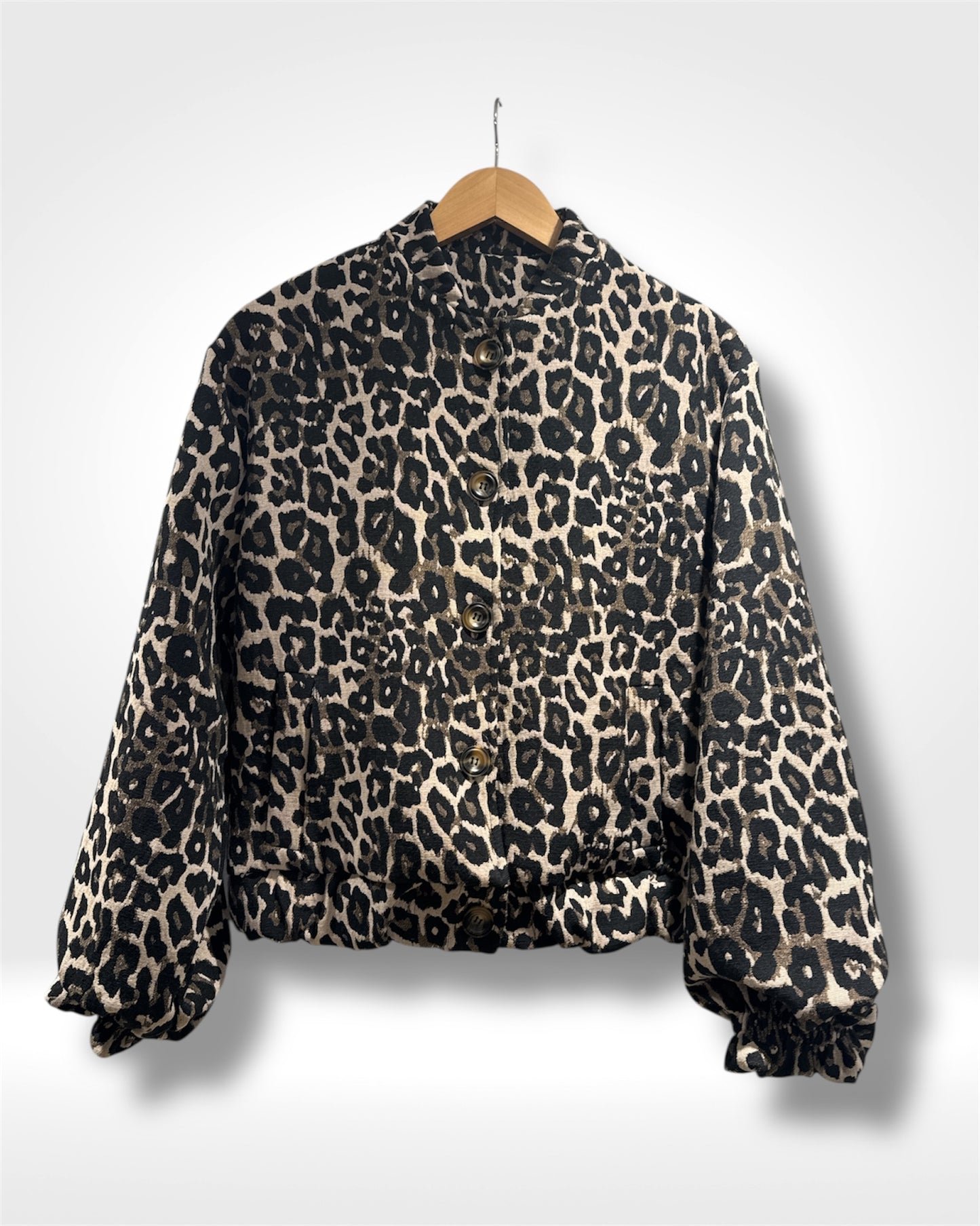 Wild Luxe Leopard Button-Up Jacket
