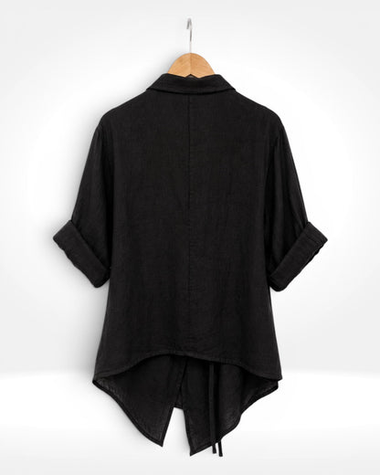 Linen Wrap Top
