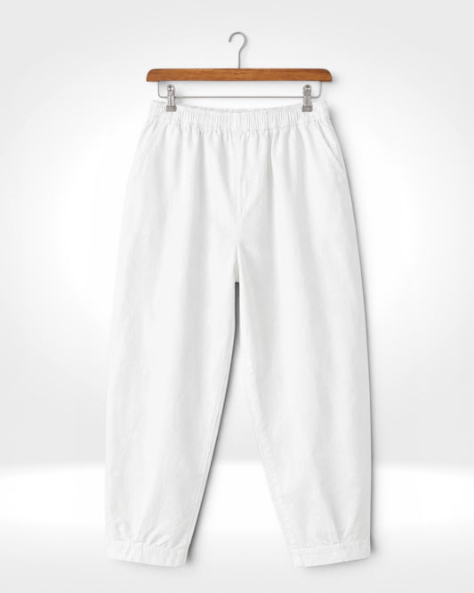 Harbor Cotton Tapered Trousers (Bella Blue)