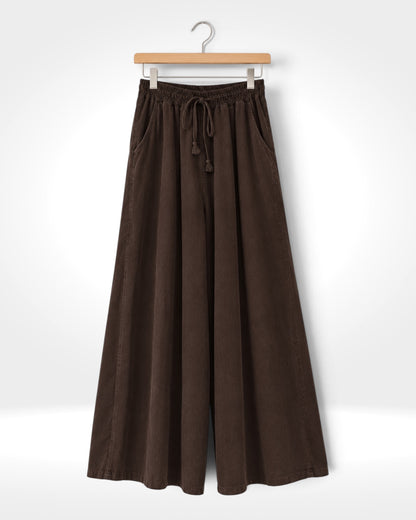 Paloma Fine Needlecord Wide-Leg Trousers