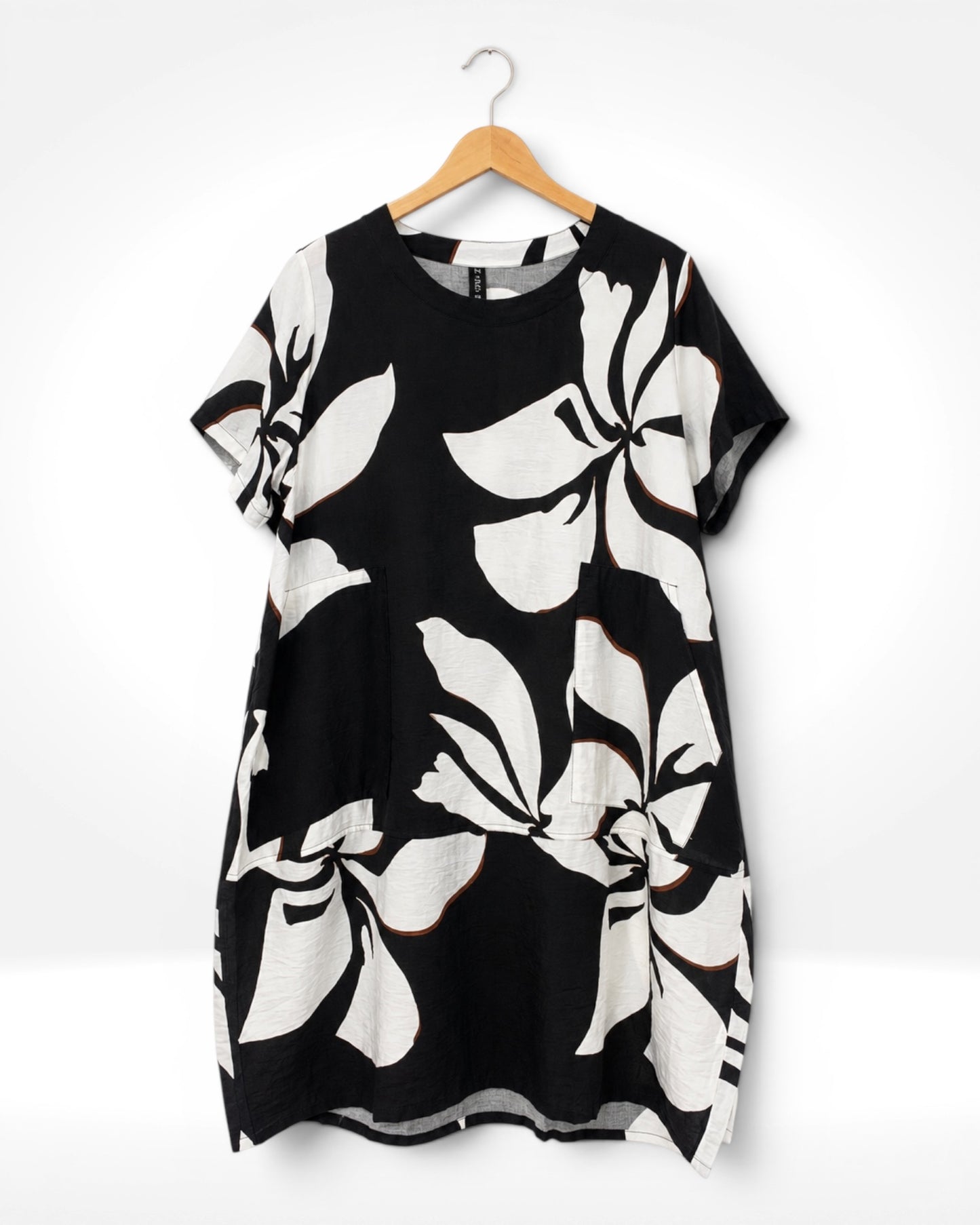 Monochrome Bloom Tunikakleid (Bella Blue)