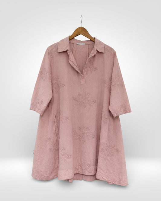 Embroidered Cotton Easy Tunic