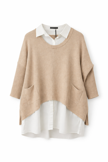 Two-Look One-Piece Knit