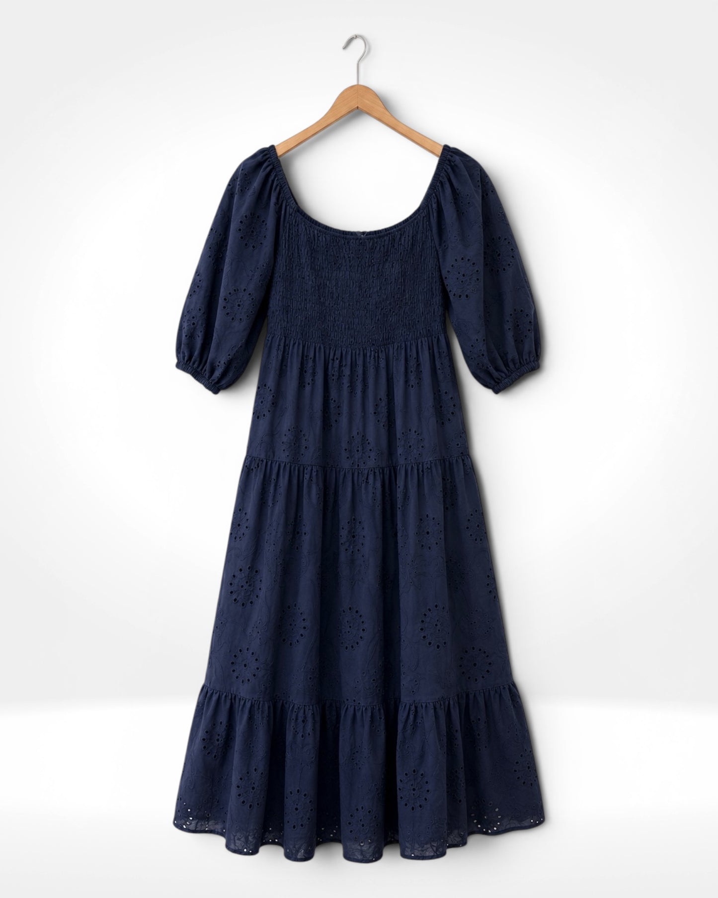 The Amalfi Broderie Midi Dress