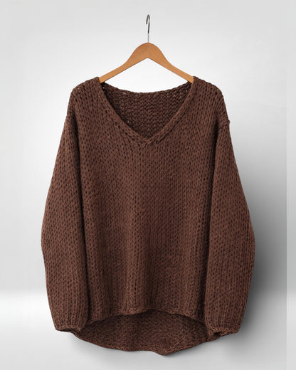 Rowan Chunky Knit V-Neck Jumper