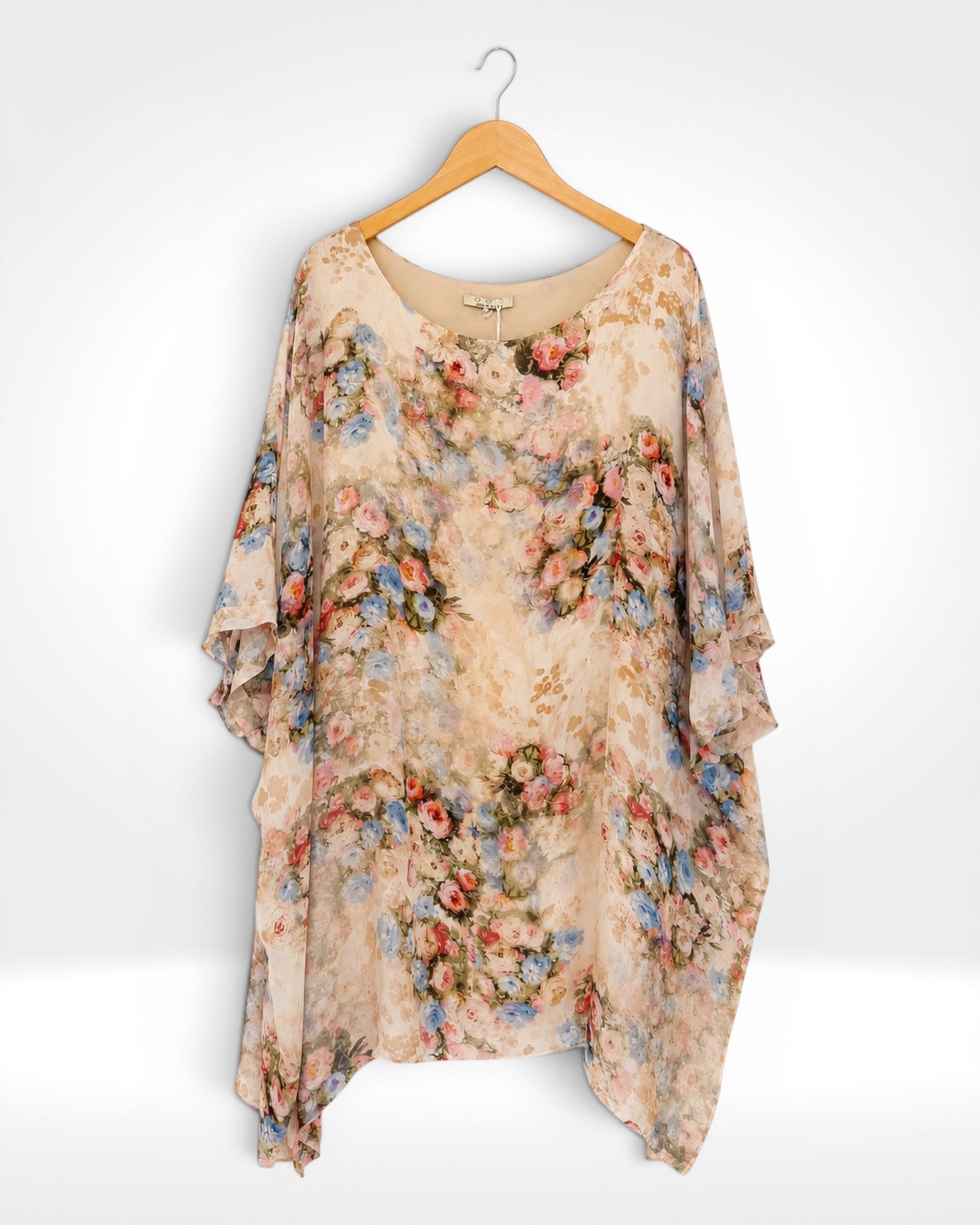 Silk Garden Batwing Long Top