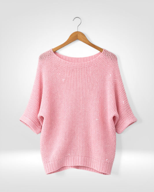 Shimmer Sequin Knit Top