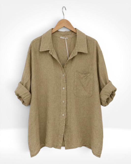 Monroe Linen Button Shirt