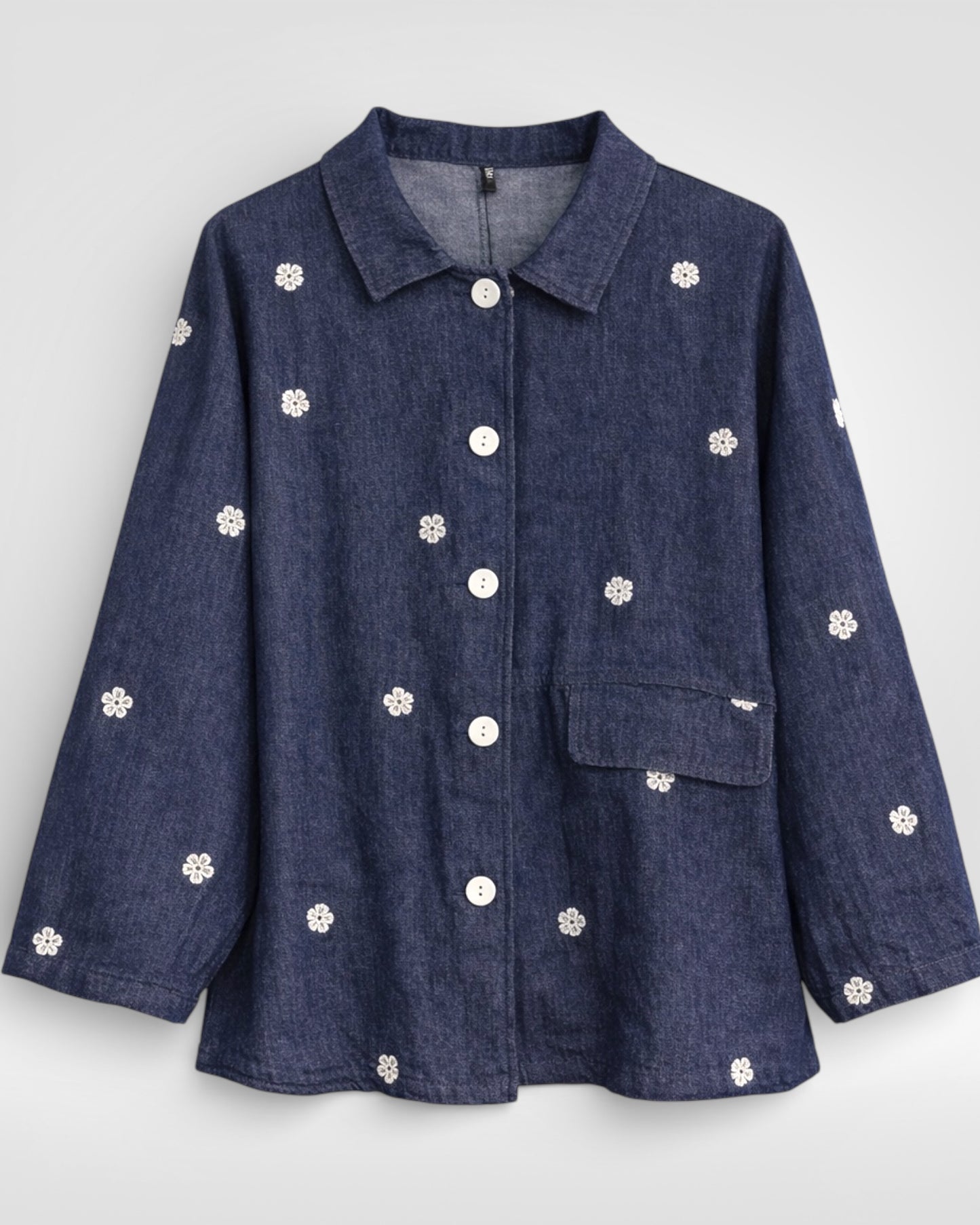 Indigo Daisy Relaxed Jacket (Bella Blue)