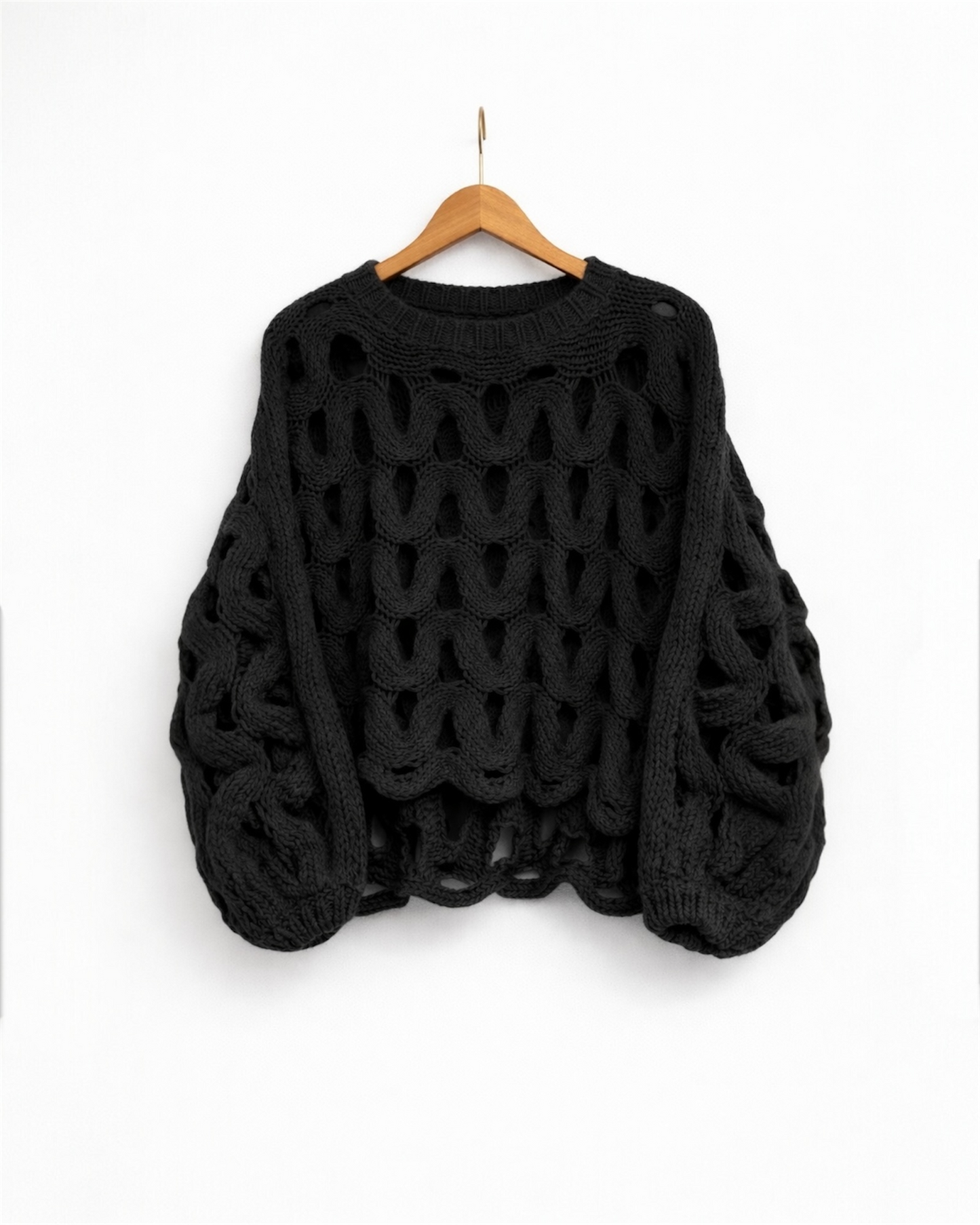 Open-Weave Statement Sweater