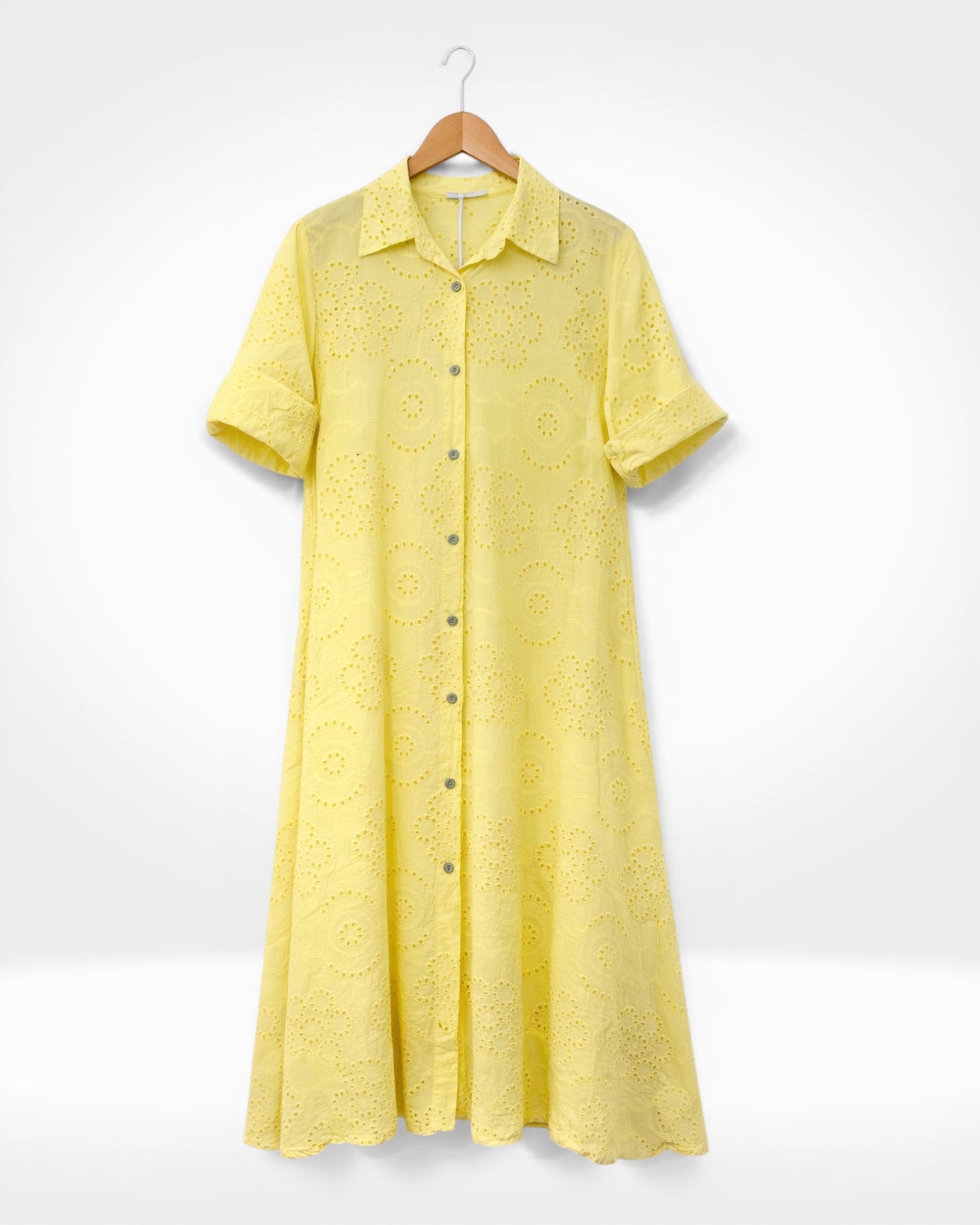 Hemdblusenkleid aus Broderie Anglaise