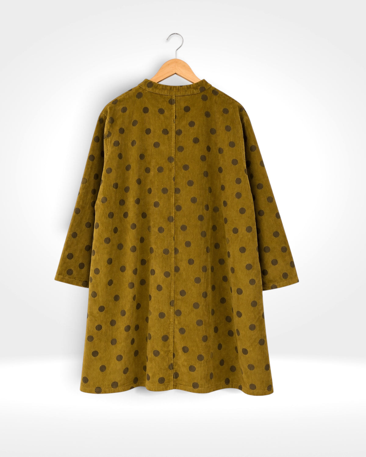 Mustard Dot Corduroy Dress/Tunic (Bella Blue)