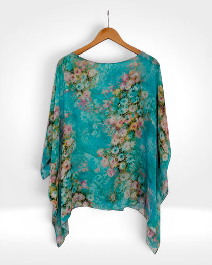 Silk Garden Batwing Short Top