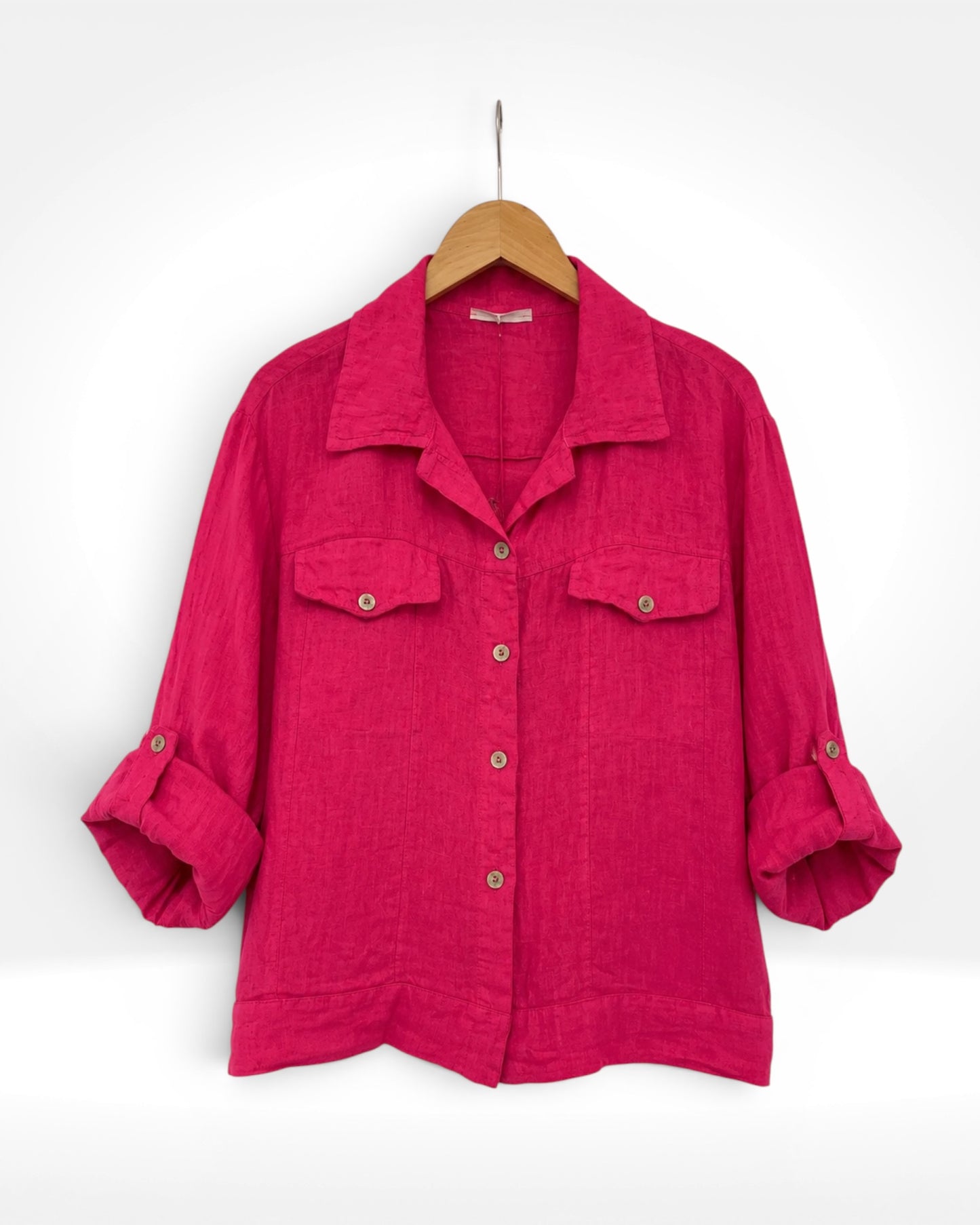 The lightweight Linen Shirt Jacket