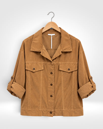 Italian Fine Cord Lightweight Shirt Jacket