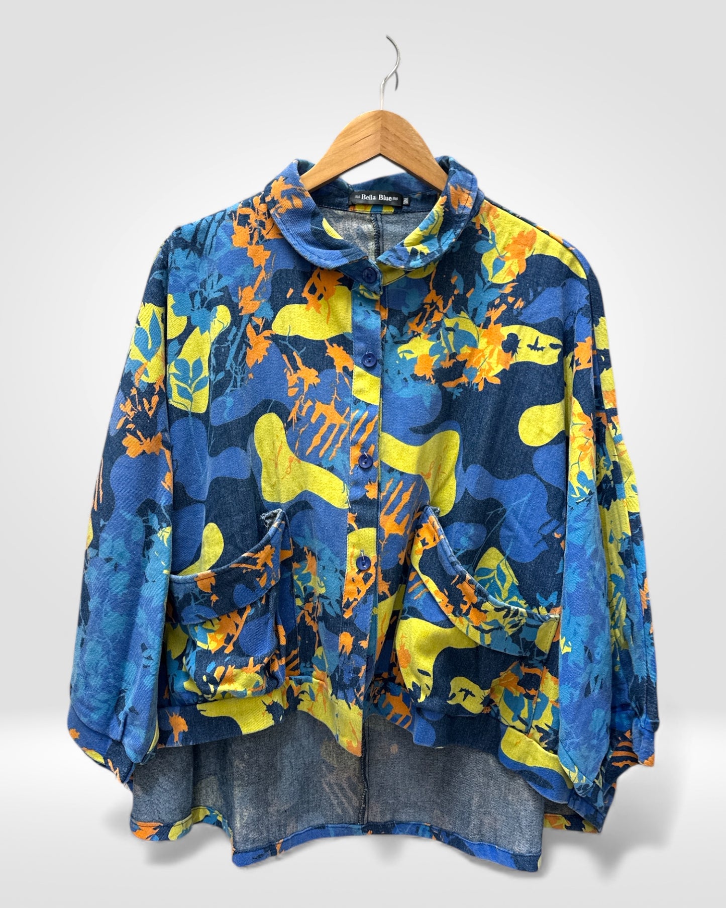 Colour Splash Denim Jacket (Bella Blue)