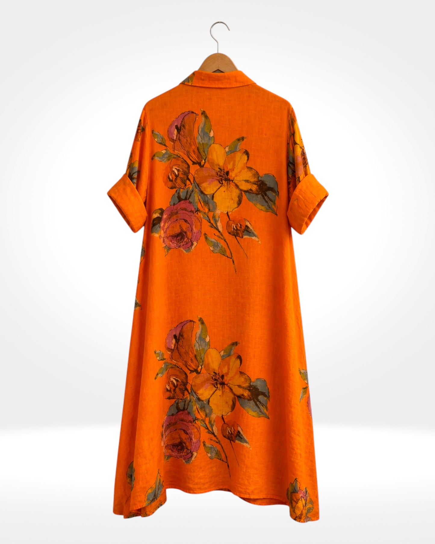 Bloom Linen Shirt Dress