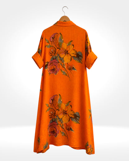 Bloom Linen Shirt Dress