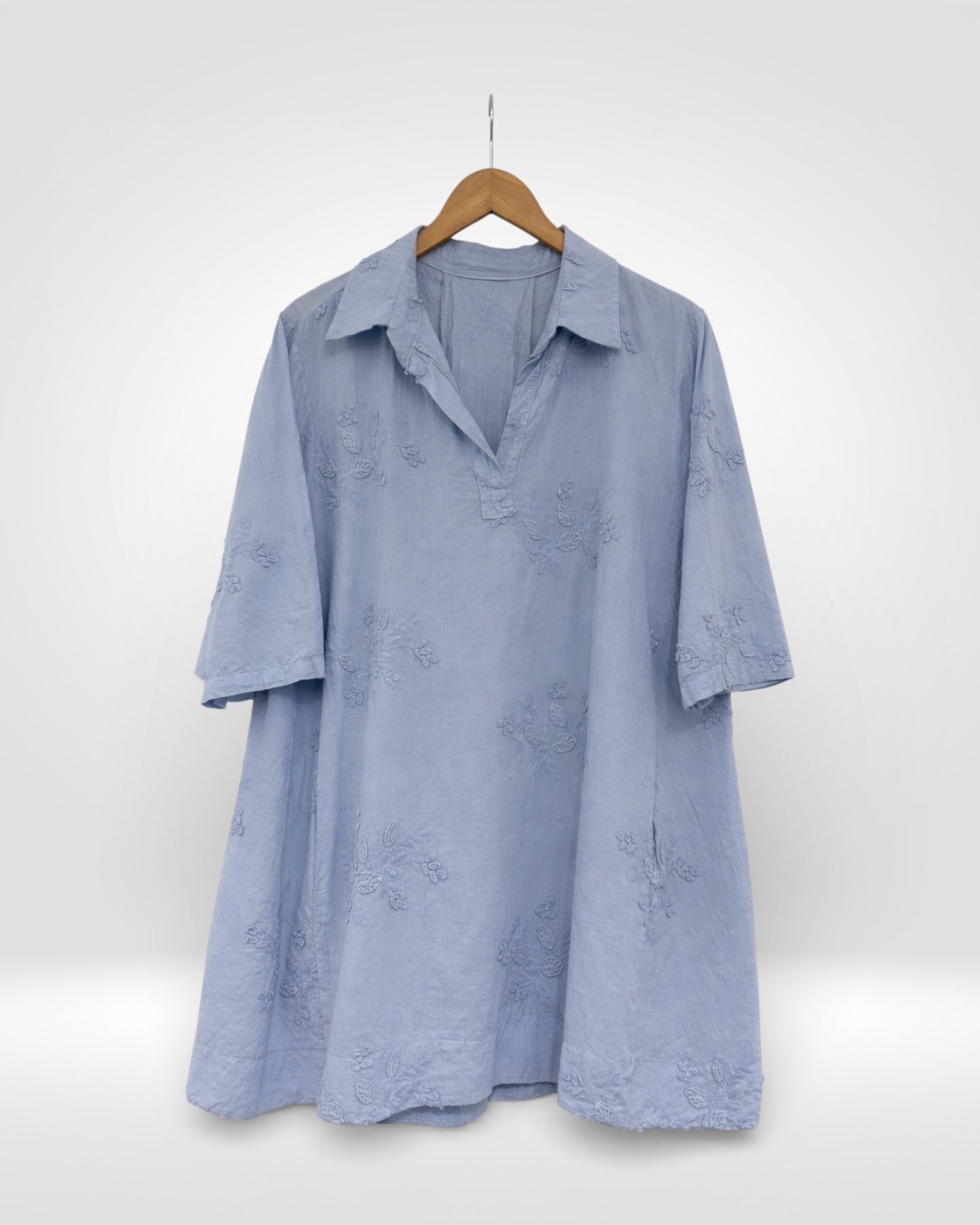 Embroidered Cotton Easy Tunic