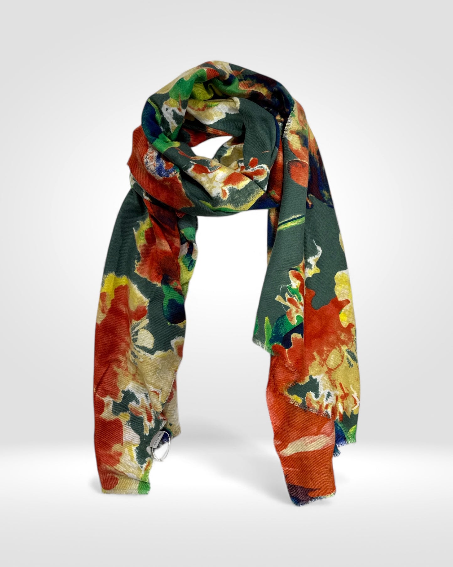 Flora Verde Artistic Scarf