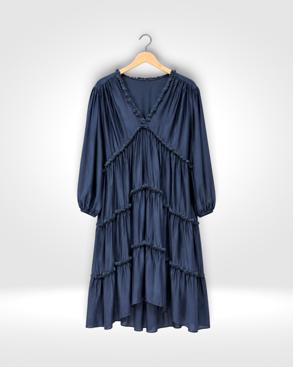 Romantic Ruffle Tiered Midi Dress