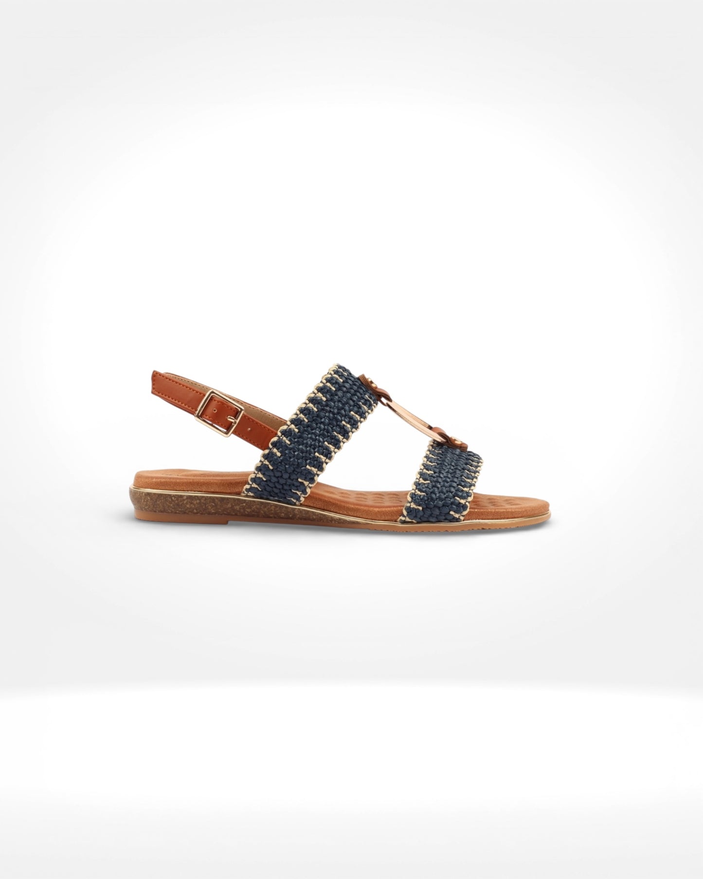 Jules Navy Sandal