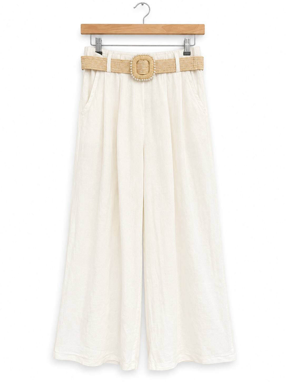 Linen Palazzo Trousers