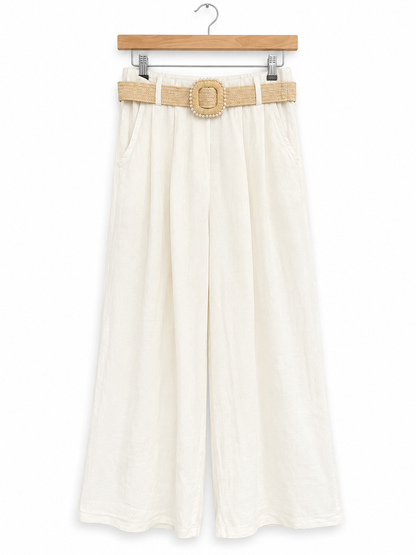 Linen Palazzo Trousers